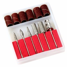 6pcs/set Nail Drill Kit Bits file Professional For Electric Drills & Filling System nail drill bits device for manicure 2024 - buy cheap