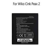 Backup 2000mAh Battery For Wiko Cink peax 2 Smart Mobile Phone 2024 - buy cheap