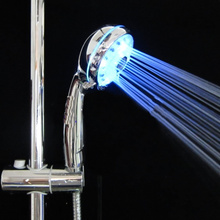 Adjustable 3 Mode LED Light Shower Head Sprinkler Temperature Sensor Bathroom 2024 - buy cheap