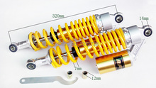 Amortiguador de gas de aire RFY amarillo, 320MM, compatible con XJR400 1200 1300 XV 250 Virago XV535 XV125 XV250 Drag star Universal, DHL 2024 - compra barato
