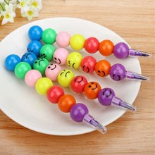 7 Colors Crayons For Kids Wax Crayon Creative Sugar-Coated Haws Cartoon Smile Graffiti Pen Stationery Gifts 2024 - buy cheap