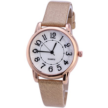 Для женщин браслет Смотреть Простой циферблат наручные часы повседневное Мода Роскошный кожаный ремешок кварцевые женские часы Relogio Feminino 2024 - купить недорого