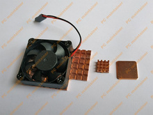 Radiador de calor de cobre puro para raspberry pi 3b/3b, 48mm x 35mm / 59mm x 35mm, com ventilador e dissipador de calor de 3510 2024 - compre barato