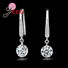 Unique Design 925 Sterling Silver Earrings For Women Girls Shiny Cubic Zirconia Spaekling Gift For Female Ladies Wholesale 2024 - buy cheap