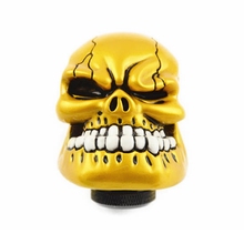 Universal Manual Gear stick Shift Shifter Lever Knob Wicked Carved Skull refit Decoration gold Gear Stick 2024 - buy cheap