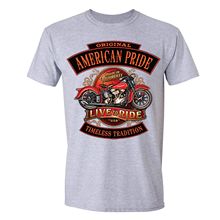 Camiseta masculina do orgulho americano 2019, estilo simples da última rota 66 bikerche guevara 2024 - compre barato