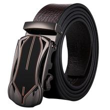 Barry.Wang Genuine Leather Belt Men Luxury Belts High Quality Fashion Brown And Blue Waist Belt For Mens Wedding Party Business 2024 - buy cheap
