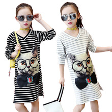 Children's Wear New Children's Wear Spring and Autumn New Girls Long Sleeve T Shirt Cotton Stretch Gray and Black Color 2024 - buy cheap