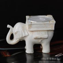 Слон Чай свет подсвечник цвета слоновой кости Керамика Home Decor SL 2024 - купить недорого