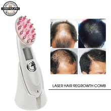 Hottest Anti Hair Loss Comb RF EMS Nurse LED Photon Laser Stimulate Hair Regrowth Brush Head Scalp Repair Hair Massager 2024 - buy cheap