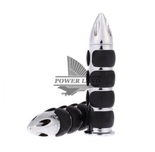 Cojín Universal de plata para motocicleta, empuñaduras de manillar antideslizantes, acelerador de 1 "y 25mm, para Harley Spike v-rod Night, novedad 2024 - compra barato