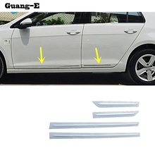 Car Stainless Steel Side Door Body Trim Stick Strip Stream Bumper Lamp Panel For VW Volkswagen Golf7 Golf 7 2014 2015 2016 2017 2024 - buy cheap