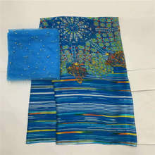 Moda Africano tecido de seda para o vestuário puro bordado sobre o material macio com swiss lace voile tissu! LXF41909 2024 - compre barato