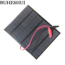 BUHESHUI 3.5W 18V Polycrystalline Mini Solar Panel Solar Cells Module For 12V Battery Charger Solar Kits+Crocodile High Quality 2024 - buy cheap