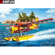 HOMFUN Diamond Painting Cross Stitch Pattern 5D Diamond Embroidery "Helicopter" Home Decor DIY diamond Art A07071 2024 - buy cheap