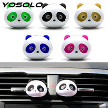 YOSOLO Car Air Freshener Car Perfume Auto Fragrance Cute Panda Eyes Air Conditioner Vent Decoration Natural Smell Car-styling 2024 - buy cheap