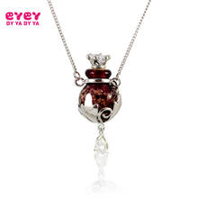 1pcs Murano Glass Perfume Necklace Gold Dust Ball,  Aroma bottle necklace pendant , Essential oil vials 2024 - buy cheap