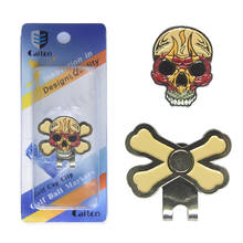 Golf hat clip golf marker Skull pattern Golf accessories golf Fans supplies free shipping 2024 - buy cheap