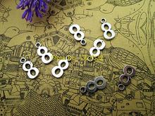 30pcs- Antique Tibetan Silver Number 8 Charms  Pendants, Number eight Charms  Jewelry Making 15x7mm 2024 - buy cheap