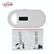 Low frequency FDX-B animal rfid reader microchip scanner + 10pcs 1.4*8mm Iso11784/5 Fdx-b Rfid dog animal microchips 2024 - buy cheap