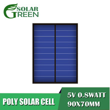 Epoxy Polycrystalline Silicon DIY Battery Power Charge 5V 160mA 0.8Watt Solar Panel Standard Module Mini Solar Cell toy 2024 - buy cheap