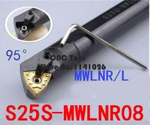 Herramientas de corte de torno, herramienta de torneado CNC de 25mm, S25S-MWLNR08/ S25S-MWLNL08, herramienta interna de torno de Metal, barra de perforación MWLNR/L 2024 - compra barato