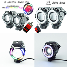 Motorcycle LED Headlamp 12v 125w LED moto auxiliary Light fog lamp super bright spotlights Motorbike Headlight car accessories 2024 - buy cheap