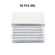 8RL 50PCS/Set Disposable Sterilized Tattoo Needles Stainless Steel Round Liner tattoo needle for tattoo grip tattoo 2024 - buy cheap