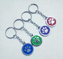 Purple Red Blue Green Dog Cat Bear Paw Prin Key Chain Charm Enamel pendant Keychain Fit Charm Key Chain Purse Decor Gift 2024 - buy cheap