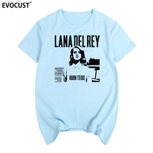 lana del rey Summer print T-shirt Cotton Men T shirt New women TEE 2024 - buy cheap