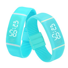 Correa de silicona para hombre y mujer, reloj de pulsera deportivo Digital con pantalla LED y fecha, de goma, nuevo, #03 2024 - compra barato