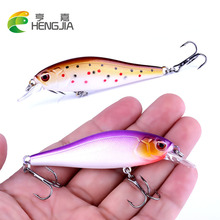 HENGJIA plastic minnow fishing lures artificial wobbler hard baits pesca swim baits fishing tackles  8.2cm 7.5g 6#hooks 2024 - buy cheap