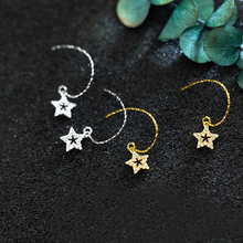 MloveAcc High Quality 925 Sterling Silver CZ Star Drop Earrings for Women Fine Jewelry Gift Your Bestie Dropshipping 2024 - buy cheap