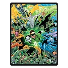 Green Lantern Soft Flannel Fleece Kids Travel Blanket Winter Baby Nap Warm Blankets Customized Bedspread 2024 - buy cheap