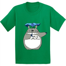 100% Cotton,Japan Anime Totoro Pattern Children T shirt Kids Cartoon Funny T-shirt Boys/Girls Short Sleeve Clothes,GKT212 2024 - buy cheap