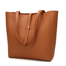 Gina Tang Large Capacity PU Bags For Women Casual Tote Bag Ladies Handbag Women Bags Designer Solid Shoulder Bag sac a main 2024 - buy cheap
