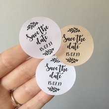 Pegatinas de confeti personalizadas para guardar la fecha de boda, etiquetas de regalo de cumpleaños, sellos de sobre para invitaciones 2024 - compra barato