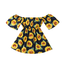 FOCUSNORM Kids Baby Girl Dress Print Floral Lace Sunflower Party Pageant Tutu Dress Sundress Clothes 1-6T 2024 - buy cheap