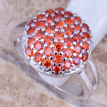Valuable Red Garnet Silver Plated  Women's Fashion Ring Size 5 / 6 / 7 / 8 / 9 R0814 2024 - buy cheap