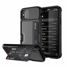 Capa de celular com suporte magnético de couro pu, para iphone x xs xr xs max 6 6s 7 8 9 plus 2024 - compre barato