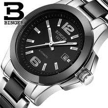 Switzerland Luxury Brand BINGER Mechanical Wristwatches Ceramic Women's watches lovers style 100M Water Resistance BG-0358-4 2024 - buy cheap