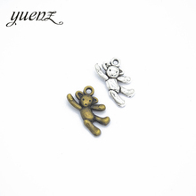 YuenZ 15 pcs 2 color Antique Silver color Bear Charms Zinc Alloy necklace,earring bracelet jewelry DIY handmade 20*13mm D9117 2024 - buy cheap