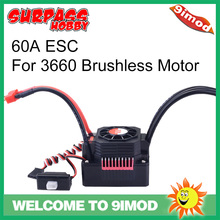 SURPASS HOBBY-controlador de velocidad eléctrico impermeable para coche teledirigido, Motor sin escobillas, KK 60A ESC, 1/10, 1/12, 3660 2024 - compra barato