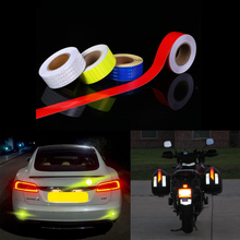 Adesivos refletivos para bicicleta, 5cm x 10m fita adesiva para segurança da bicicleta, branco vermelho amarelo azul, acessórios de bicicleta 2024 - compre barato