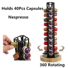 Nespresso Coffee Capsule Pod Tower Stand Coffee Pod Holder Dispenser Fits Nespresso Capsule Storage Coffee Filter Holder 2019 2024 - buy cheap