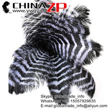Chinazp fábrica 50 unids/lote 70 ~ 75cm (28 ~ 30 pulgadas) plumas de avestruz negras y plateadas teñidas de alta calidad para Mardi Gras 2024 - compra barato