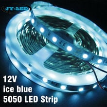 Tira LED 5050 DC12V luz Flexible 60LED/m 5 m/lote, azul hielo no impermeable 5050 tira LED 2024 - compra barato