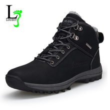Men Boots Winter With Fur & Canvas Warm Snow Boots Men Work Shoes Male Footwear Rubber Ankle Boots Winter Sneakers Big Size 47 2024 - buy cheap