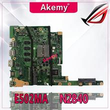 Akemy para For Asus e402ma e502ma n2840 4 gb memória computador portátil placa mãe testado 100% trabalho original 2024 - compre barato