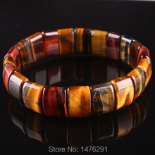 Charm Tiger's Eye Beads Stretchy Bracelet Bangle Gem 7"L 2024 - buy cheap
